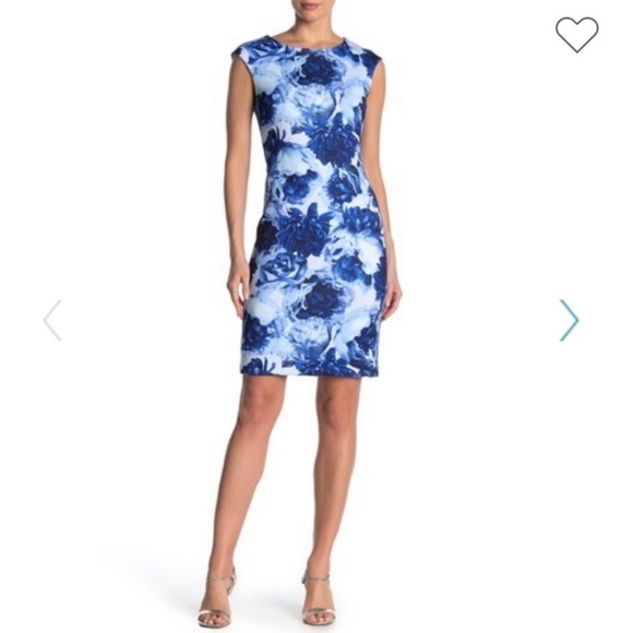 Tahari Dresses & Skirts - 💙T TAHARI💙SLEEVELESS FLORAL PRINT SCUBA DRESS💙